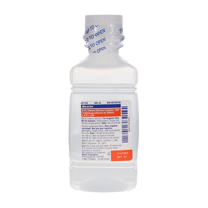 0.9% Sodium Chloride Injection Bottle, USP