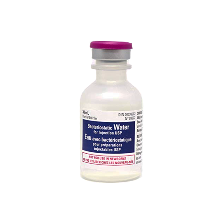 Sterile Water Vial 30ml with Bacteriostatic Preservative for Injection