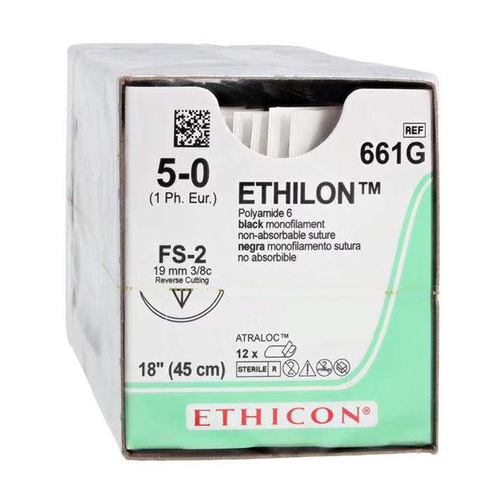 Ethicon 661G Sutures 5-0 ETHILON black FS-2 18'' 12/Box – Bondi Medical ...