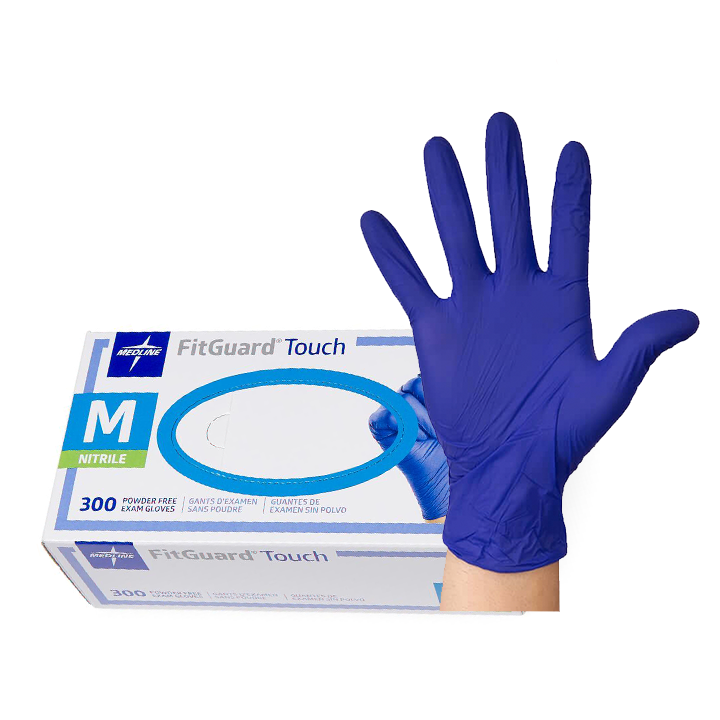 Medline Fitguard™ Touch Nitrile Glove Powder-Free 300/Box