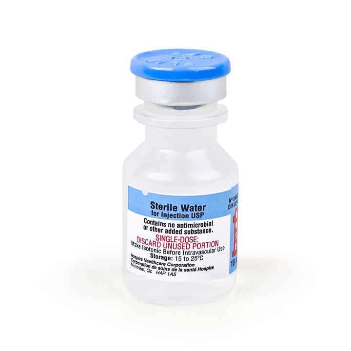 Sterile Water Vial 10ml for Injection USP 25/case – Bondi Medical ...