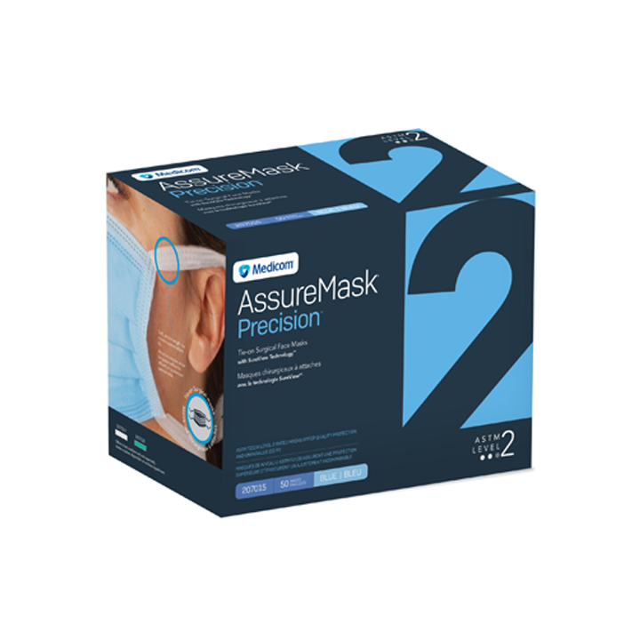 AssureMask® Precision™ Surgical Tie Mask, Level 2 300/Case