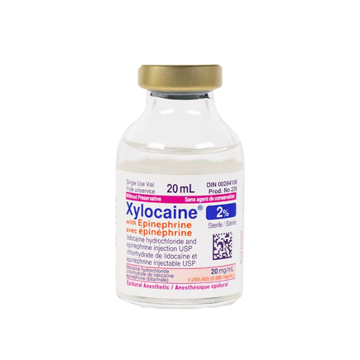 Xylocaine® 2% Injection with Epinephrine Multi-Dose 20ml vial (License ...