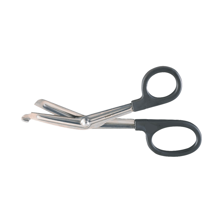 First Aid Scissors Black Plastic Handle 15cm 6