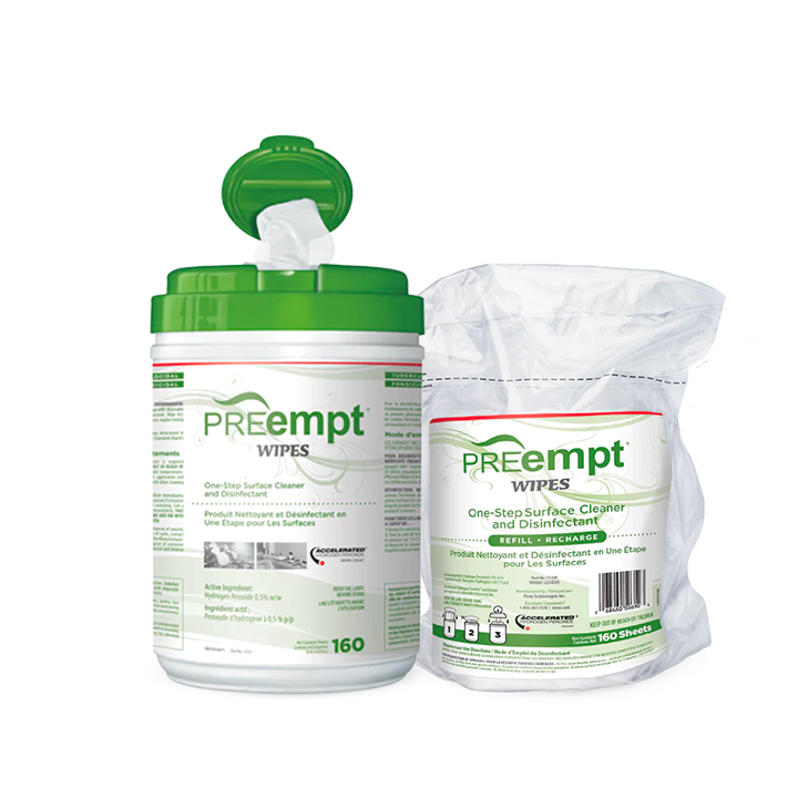 COMBO Container + Refill PREempt Surface Disinfectant Wipes Bondi