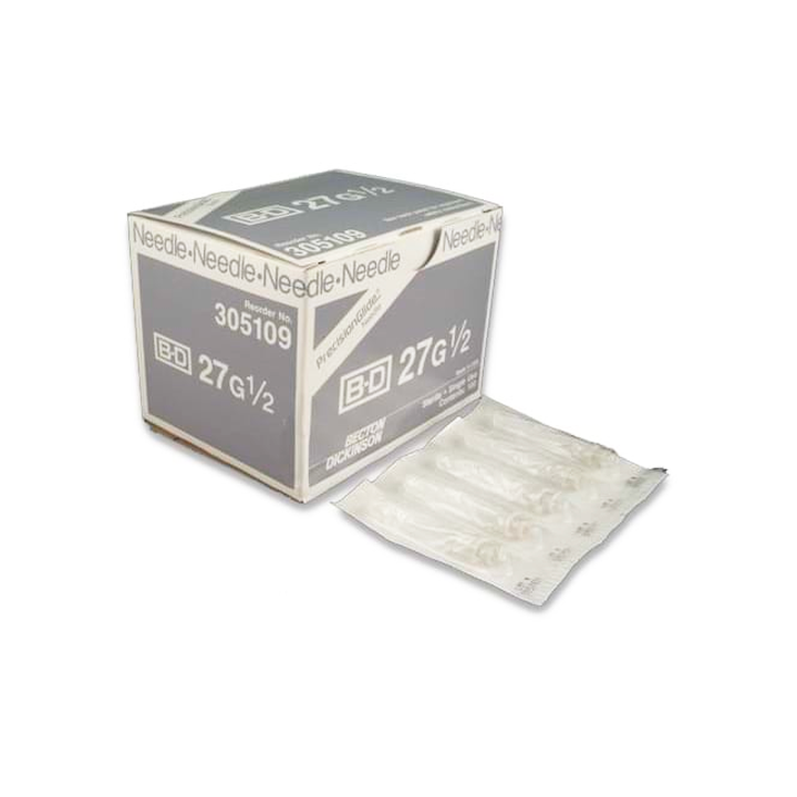 BD Precision Needles 27G x 1/2'' , Box of 100 – Bondi Medical Supplies Inc